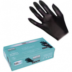 Guantes Nitrilo Negro Sin Polvo Caja 100 Unidades Talla Grande
