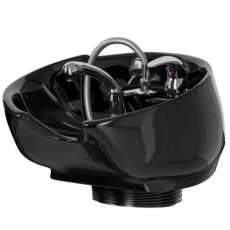 Pica Cer�mica de Lavacabezas Negra Completa