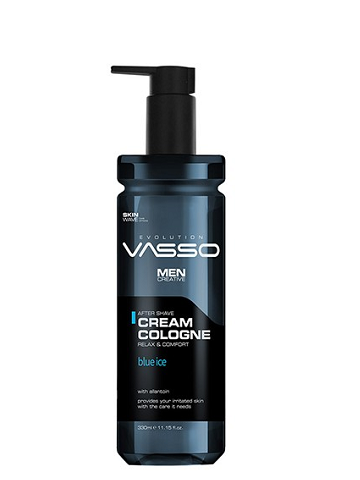 VASSO AFTER SHAVE CREAM COLOGNE BLUE ICE 330ML