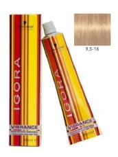TINTE IGORA VIBRANCE 60ML 9,5-16 RUBIO CLARSIMO CEINZA BEIGE